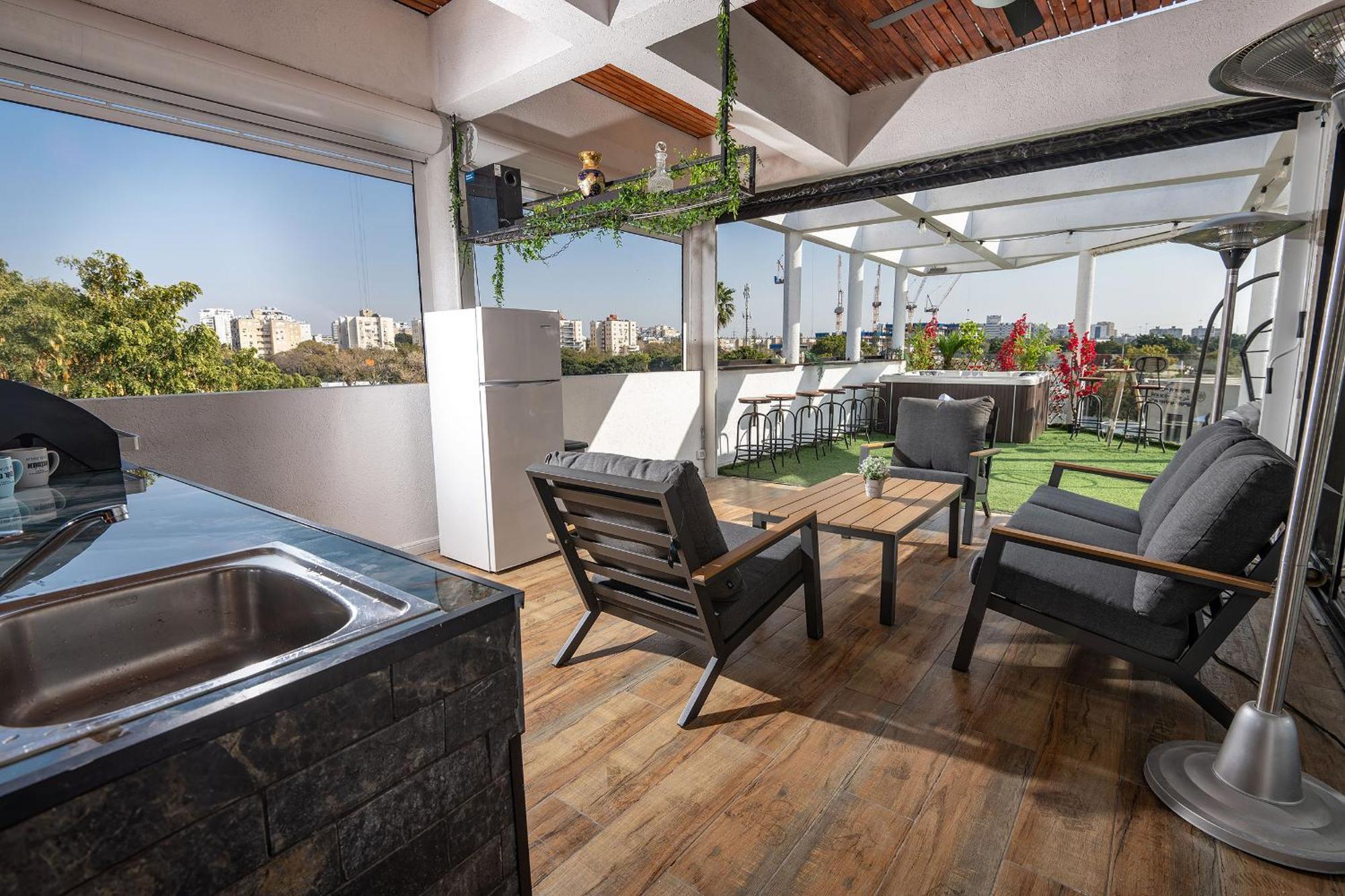 Apartamento Luxurious Penthouse In Tel Aviv With Pool Exterior foto