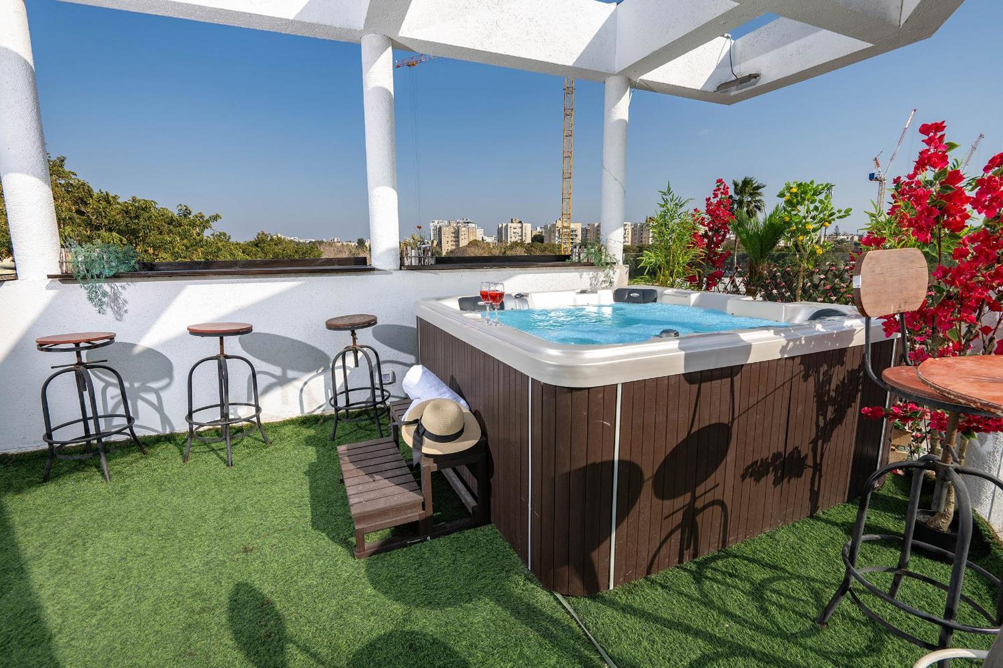 Apartamento Luxurious Penthouse In Tel Aviv With Pool Exterior foto