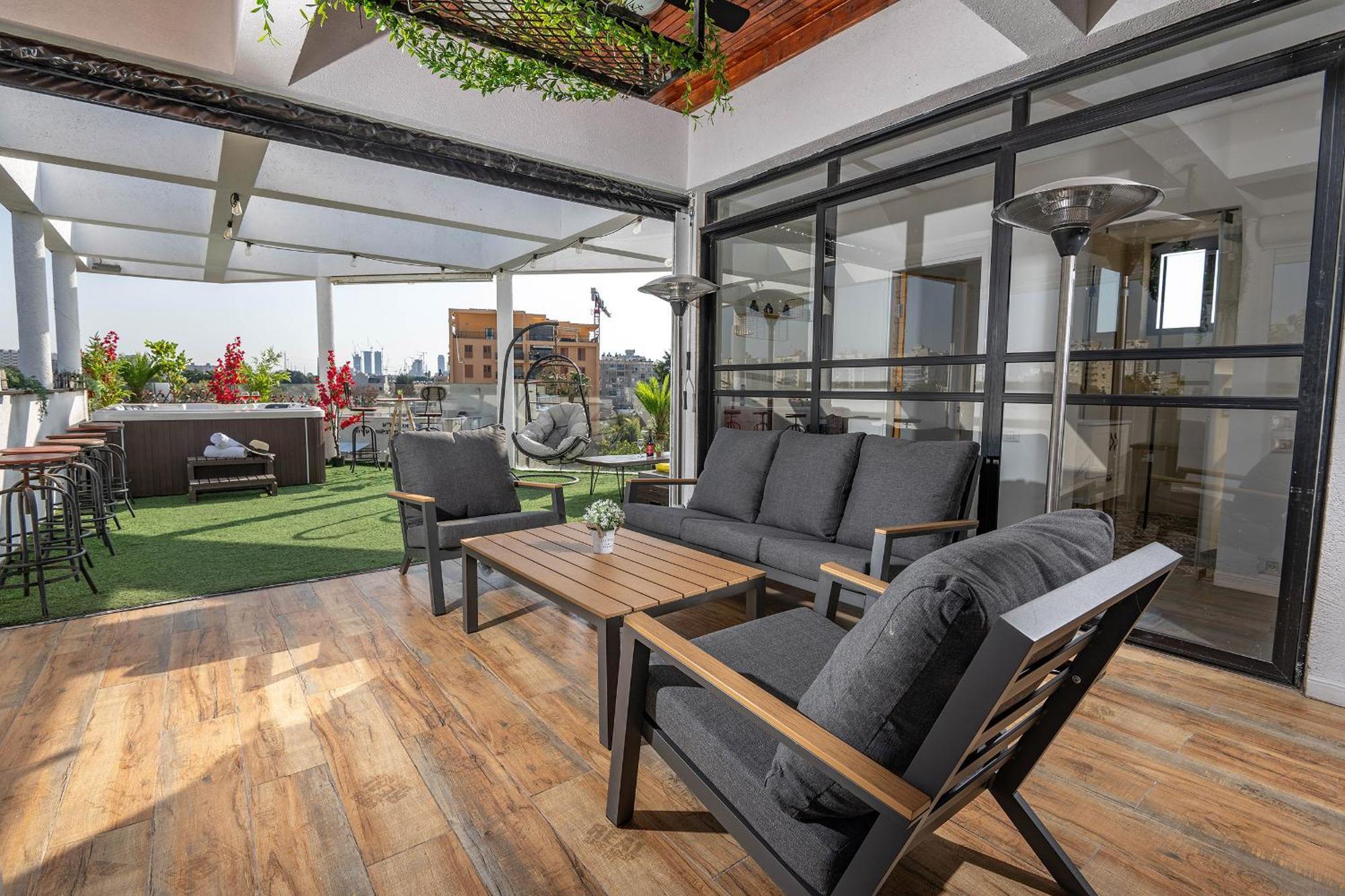 Apartamento Luxurious Penthouse In Tel Aviv With Pool Exterior foto